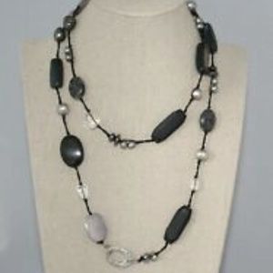 Silpada Sterling Silver Black Hematite Necklace